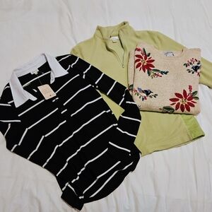 Lot Of 3 Women's Small Long Sleeve Tops
